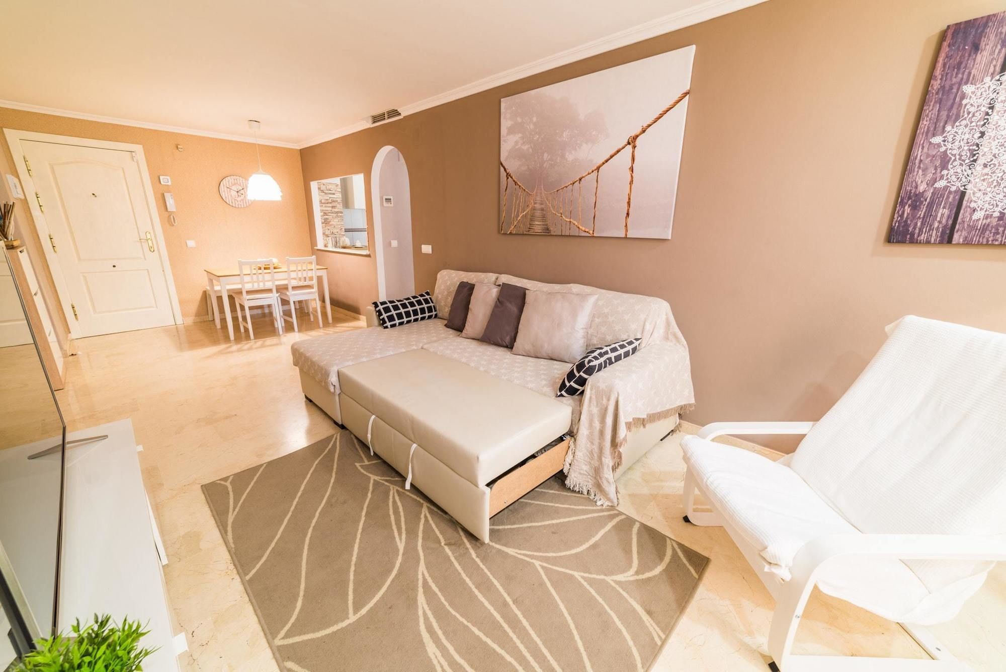 With One Bedroom, With Wonderful Mountain View, Private Pool * Benalmadena